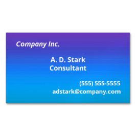 Paars naar Blauwe Gradiënt Zakelijke Kaart Magnete Magnetisch Visitekaartje