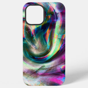 Paars naar kleurrijke zachte gebogen matte textuur iPhone 12 pro max hoesje