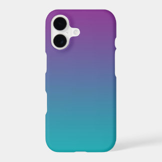 Paars naar Teal Gradiënt Ombre Minimalistisch