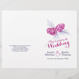 Paars najevuurbruiloftsprogramma voor de winter va