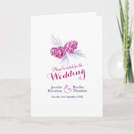 Paars najevuurbruiloftsprogramma voor de winter va programma