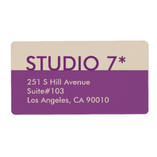 Paars - Natuurlijke reeks Etiket