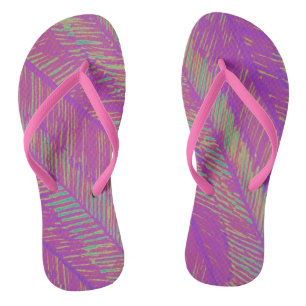 Paars Neon Palms Teenslippers