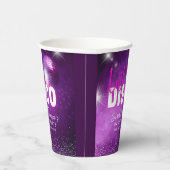 Paars Neon Roze Laatste Disco Hen Party Papieren Bekers (Rechts)