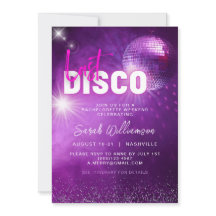 Paars Neon Roze Laatste Disco Meidenavond Weekend