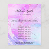 paars neonvochtig ontwerp flyer (Voorkant)