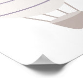 Paars neutraal heteluchtballon zurserig Poster (Hoek)