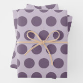 Paars neutraal pooldots Alternatief patroon Inpakpapier Vel (In situ)