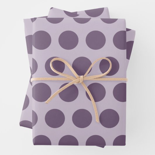 Paars neutraal pooldots Alternatief patroon Inpakpapier Vel (In situ)