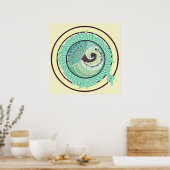 Paars Nieuw-Guinea KunstPoster Poster (Keuken)