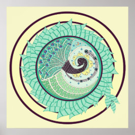 Paars Nieuw-Guinea KunstPoster Poster