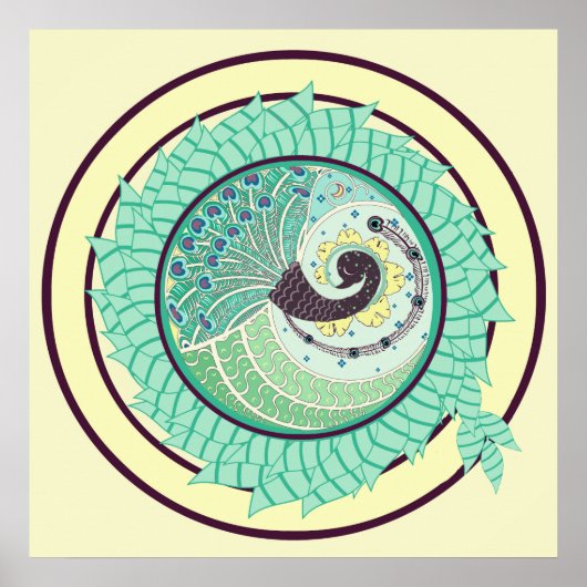 Paars Nieuw-Guinea KunstPoster Poster (Voorkant)