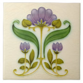  Paars Nieuw - Kant-Floral c1900 Tile Design Tegeltje (Voorkant)