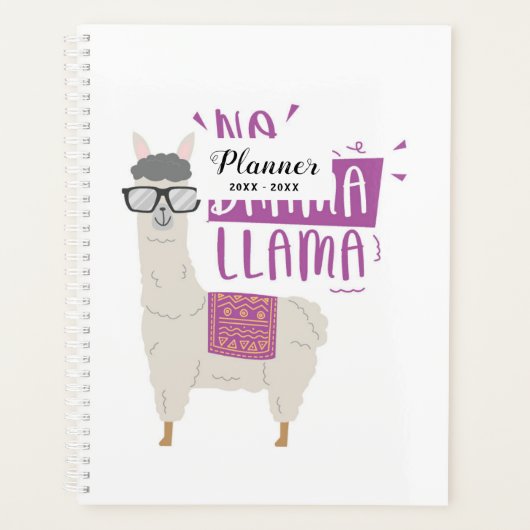 Paars No Drama Llama Planner (Voorkant)