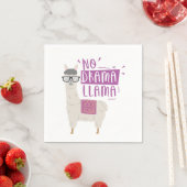 Paars No Drama Llama Servet (Insitu)