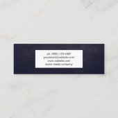 Paars noodweer mini visitekaartje (Achterkant)