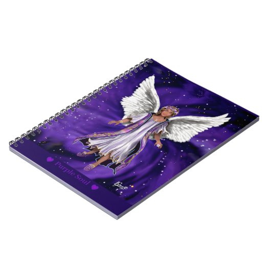 Paars notitieboek (Linkerzijde)