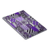 Paars Notitieboek patchwork (Rechterzijde)