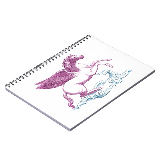 Paars Notitieboek Pegasus (Linkerzijde)