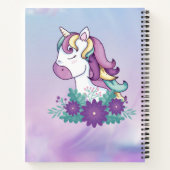 Paars Notitieboek Unicorn (Achterkant)