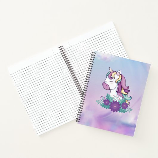 Paars Notitieboek Unicorn (Binnen)