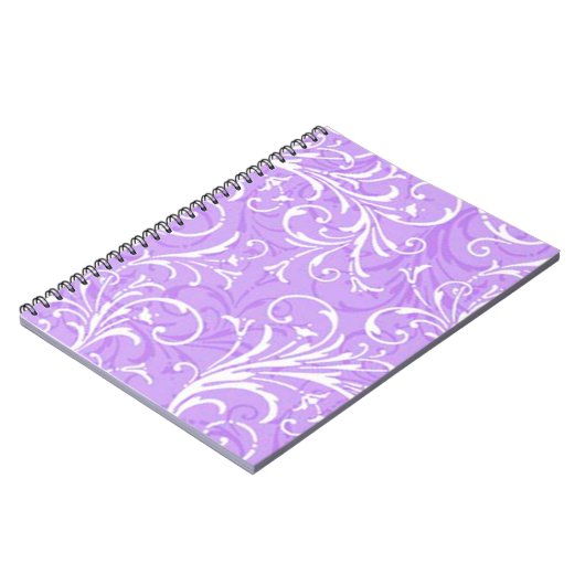 Paars Notitieboek voor sierspiraal (Linkerzijde)