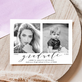 Paars | Nu en daarna Foto-Afstuderen Aankondiging