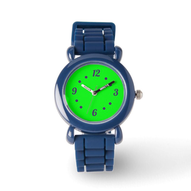 paars nummer horloge (Voorkant)