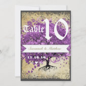 Paars nummer van de ridderboom kaart (Voorkant)