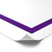 Paars nummer vier Poster (Hoek)