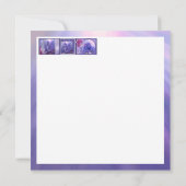 Paars Ocean Mermaid blanco kaart (Achterkant)