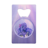 Paars Ocean Mermaid Credit Kaart Bottle Open Creditkaart Flessenopener (Achterkant)