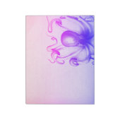 Paars Octopus Ombre Steampunk Zee Reis Notitieblok (Linkerzijde)