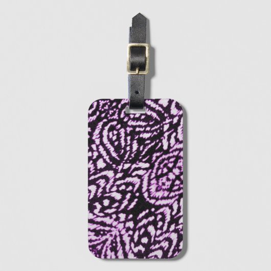 Paars Oerwoud Bagagelabel (Voorkant (verticaal))