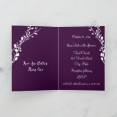 Paars of kleur Floral Wedding (Binnen)