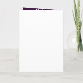 Paars of kleur Floral Wedding (Achterkant)