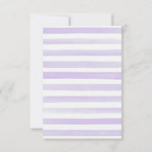 Paars olifant Baby shower Dank u wel kaarten (Achterkant)