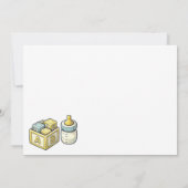 Paars olifant Baby shower Kaart (Achterkant)