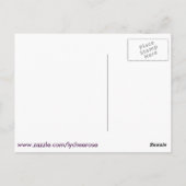 Paars olifant briefkaart (Achterkant)