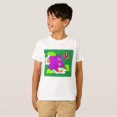 Paars olifant T-shirt (Voorkant volledig)