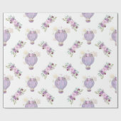 Paars olifantencadeaupapier, baby shower w cadeaupapier (Vlak)