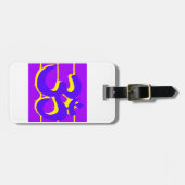 Paars om label bagagelabel (Voorkant horizontaal)