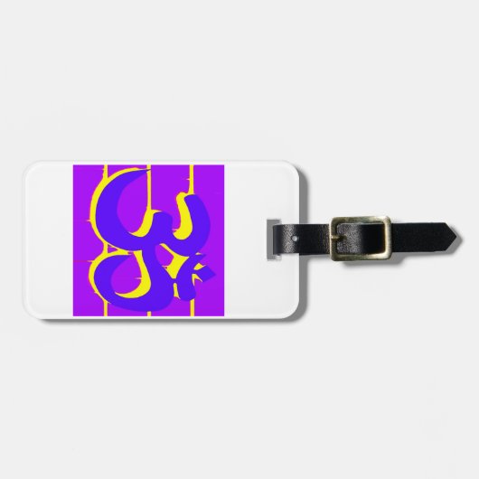 Paars om label bagagelabel (Voorkant horizontaal)