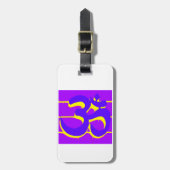 Paars om label bagagelabel (Voorkant verticaal)