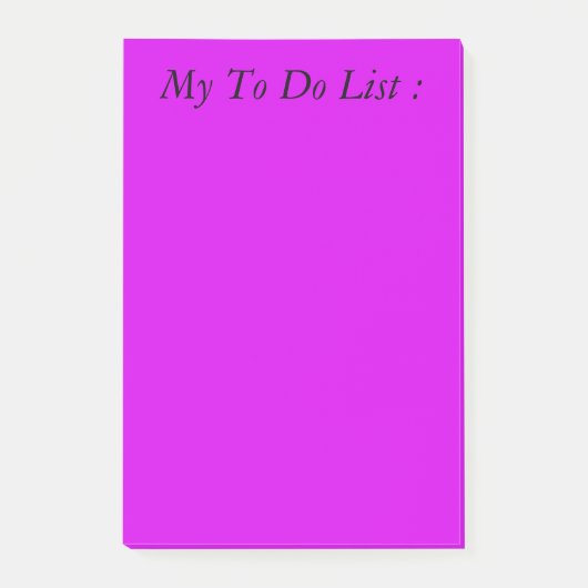Paars om lijst te doen post-it® notes (Voorkant)