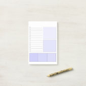 Paars om lijst te maken Post-it® notes (Op bureau)