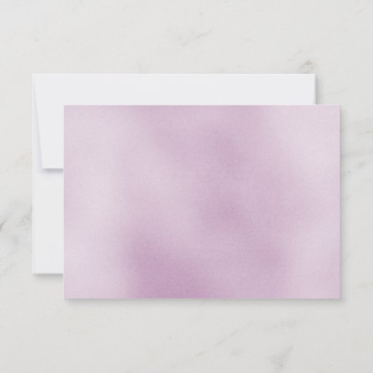 paars ombre bruiloft uitnodiging rsvp (Achterkant)