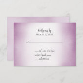 paars ombre bruiloft uitnodiging rsvp (Voorkant / Achterkant)