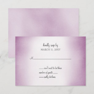 paars ombre bruiloft uitnodiging rsvp