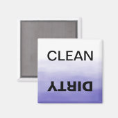 Paars Ombre/Dirty Dishwasmachine Magneet (Voorkant / Achterkant)